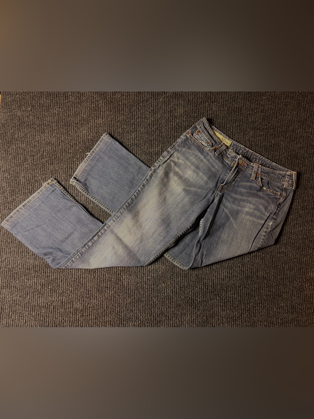 Lucky Brand Vintage Y2K Made in USA Low Rise Bootcut Jeans Size 8